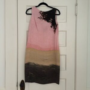 AKRIS silk photo dress